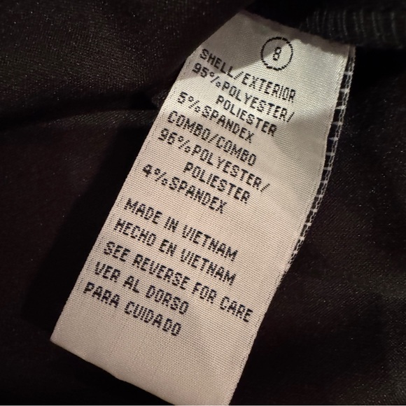 Shelby & Palmer Black Dress with Houndstooth Sleeves - Picture 5 of 5